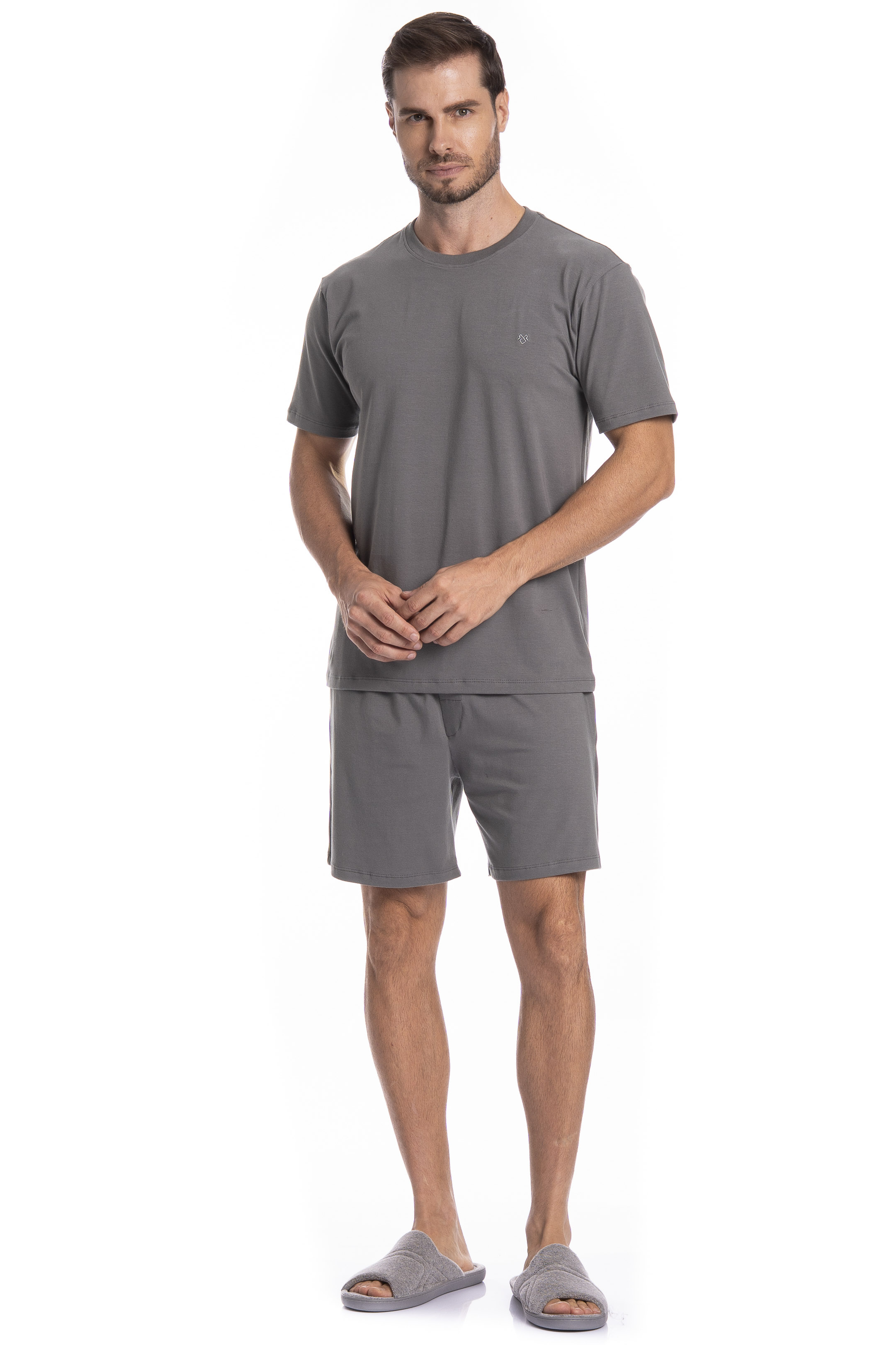 Pijama Masculino Curto Francisco Tombini - Imagem 3 - Mobile