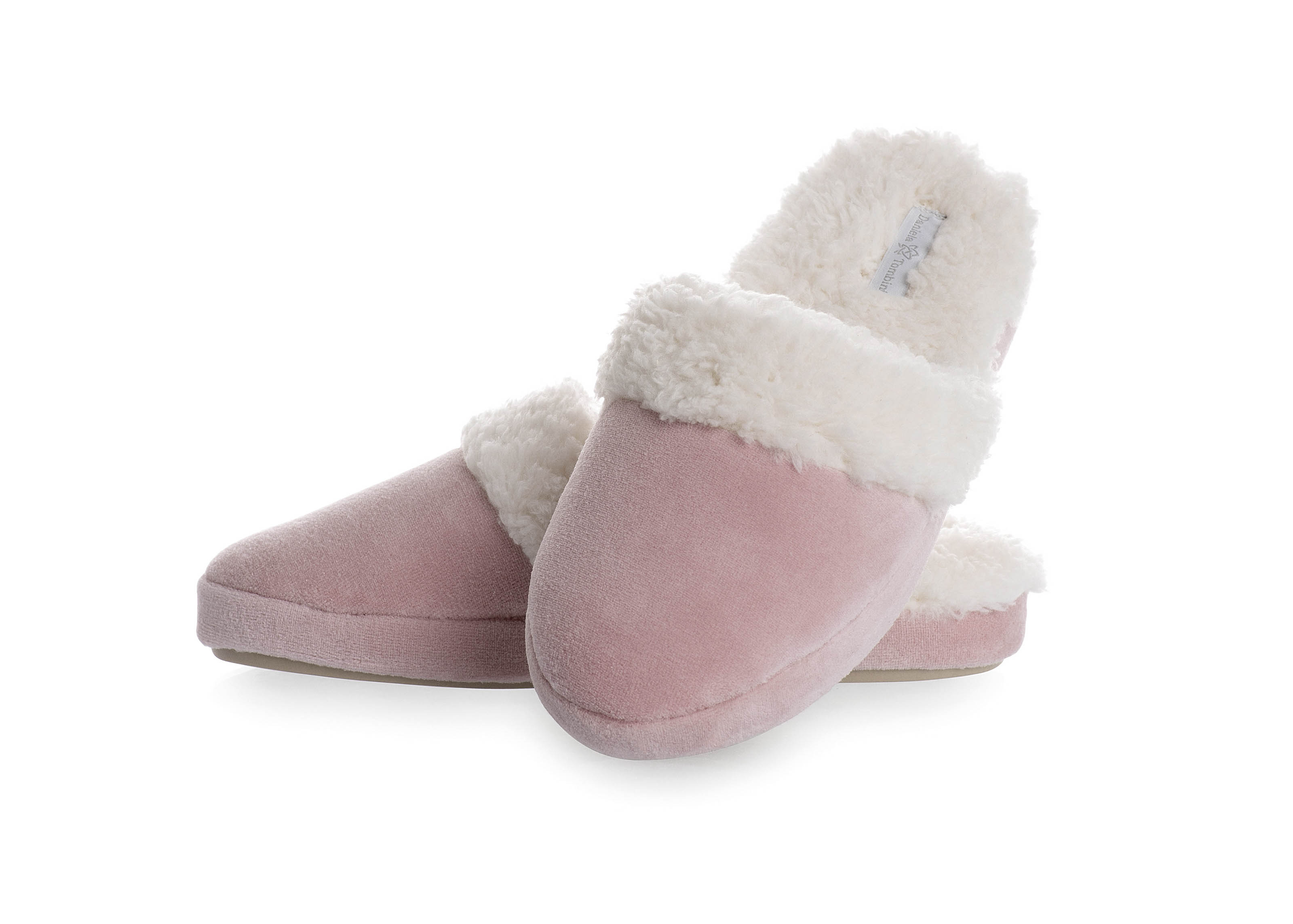 Chinelo Em Plush Raquel Rosa - Imagem 1