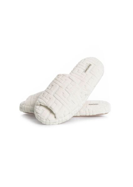 Chinelo Feminino Jacquard Branco - Imagem 1