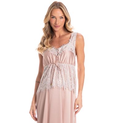 Camisola Feminina Maternidade Longa Lua - Imagem 3 - Mobile