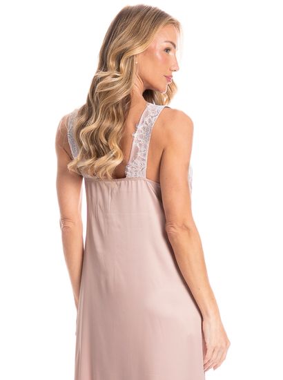 Camisola Feminina Maternidade Longa Lua - Imagem 4 - Desktop