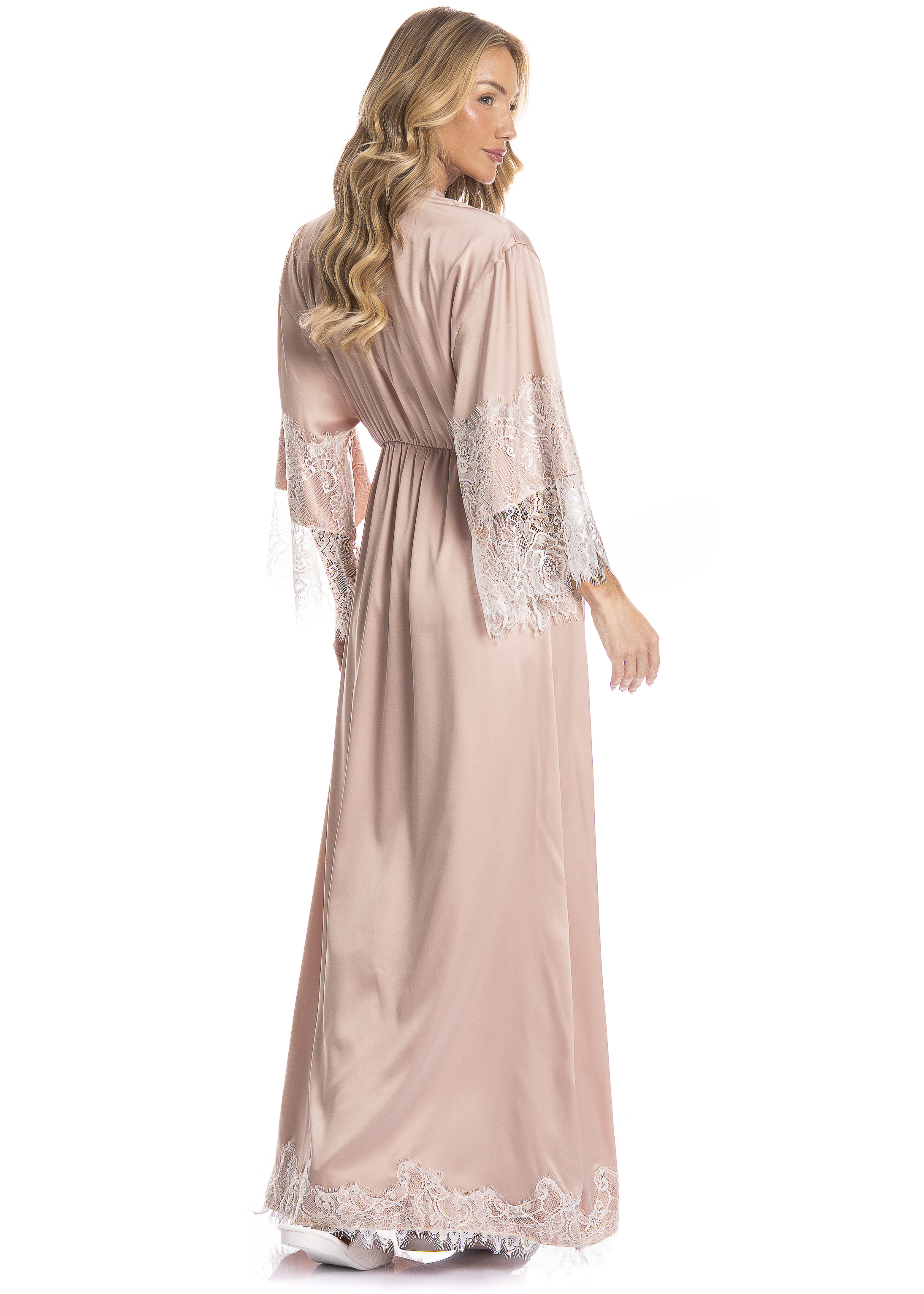 Robe Maternidade Longo Lua Rosa-3 - Imagem 2