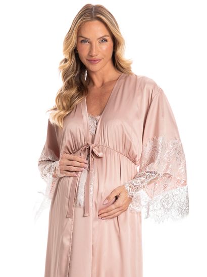 Robe Maternidade Longo Lua - Imagem 3 - Desktop
