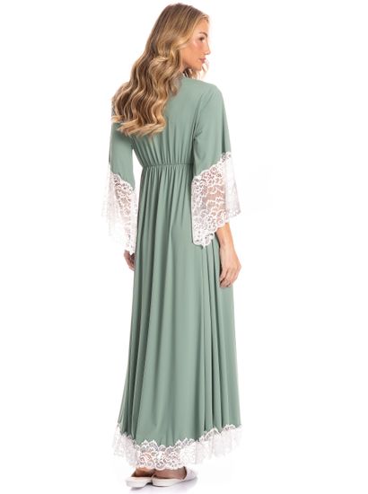 Robe Longo Maternidade Gabriela - Imagem 2 - Desktop