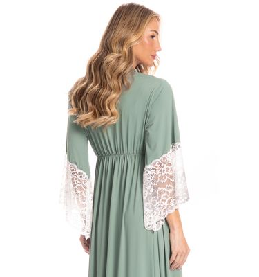 Robe Longo Maternidade Gabriela - Imagem 4 - Mobile
