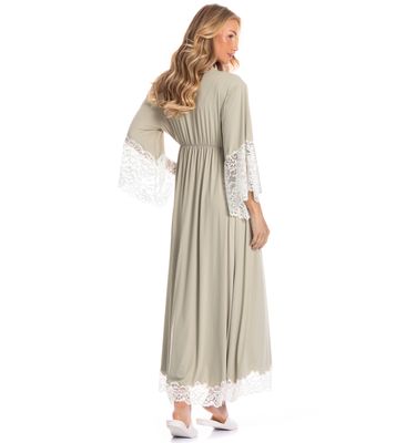 Robe Longo Maternidade Gabriela - Imagem 2 - Mobile