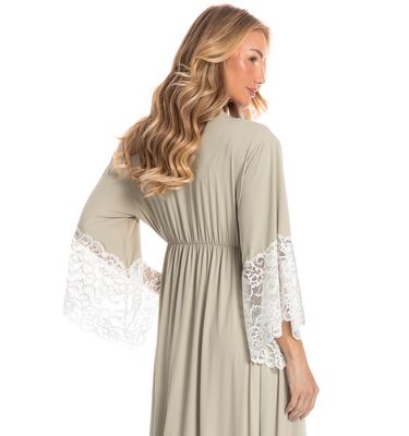 Robe Longo Maternidade Gabriela - Imagem 4 - Mobile