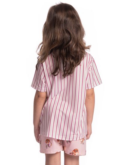 Pijama Infantil Feminino Curto Lyla Pilates - Imagem 2 - Desktop