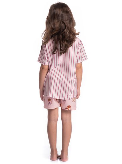 Pijama Infantil Feminino Curto Lyla Pilates - Imagem 4 - Desktop