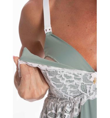 Camisola Longa Feminina Amamentação Gabriela - Imagem 5 - Mobile