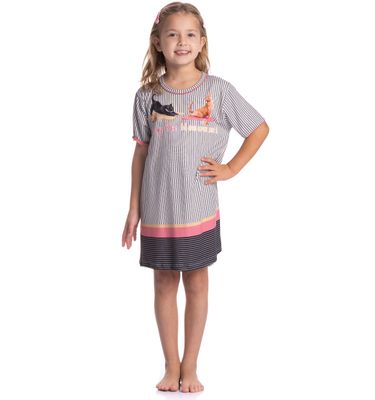 Camisão Infantil Cats Yoga - Imagem 3 - Mobile