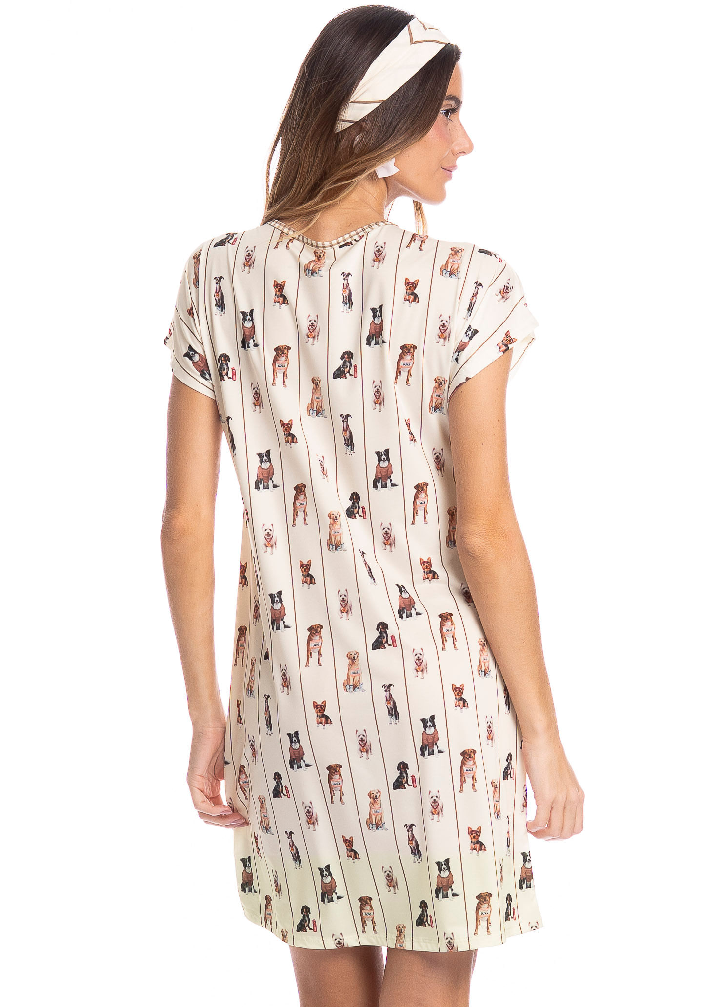 Camisão Feminino Curto Dogs Running - Imagem 2 - Mobile
