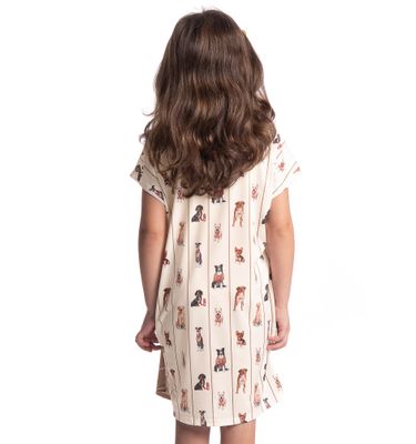 Camisão Feminino Infantil Curto Dogs Running - Imagem 2 - Mobile