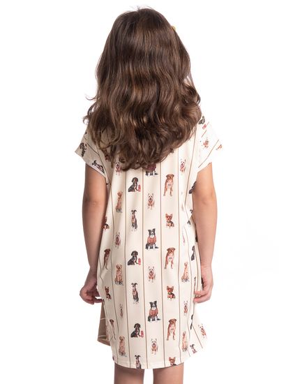 Camisão Feminino Infantil Curto Dogs Running - Imagem 2 - Desktop