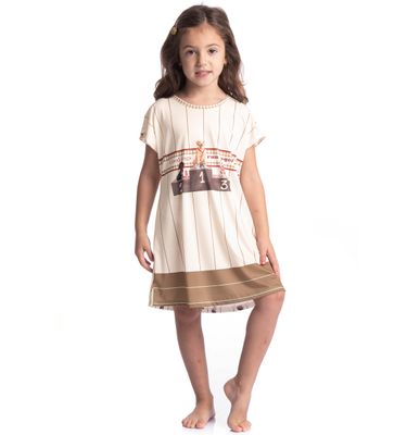 Camisão Feminino Infantil Curto Dogs Running - Imagem 3 - Mobile