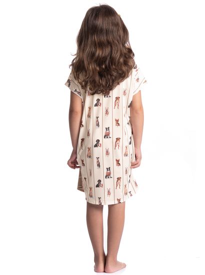 Camisão Feminino Infantil Curto Dogs Running - Imagem 4 - Desktop