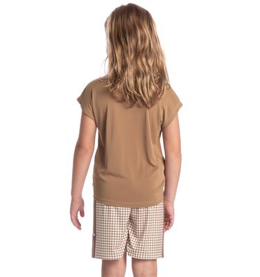 Pijama Infantil Feminino Curto Dogs Running - Imagem 2 - Mobile