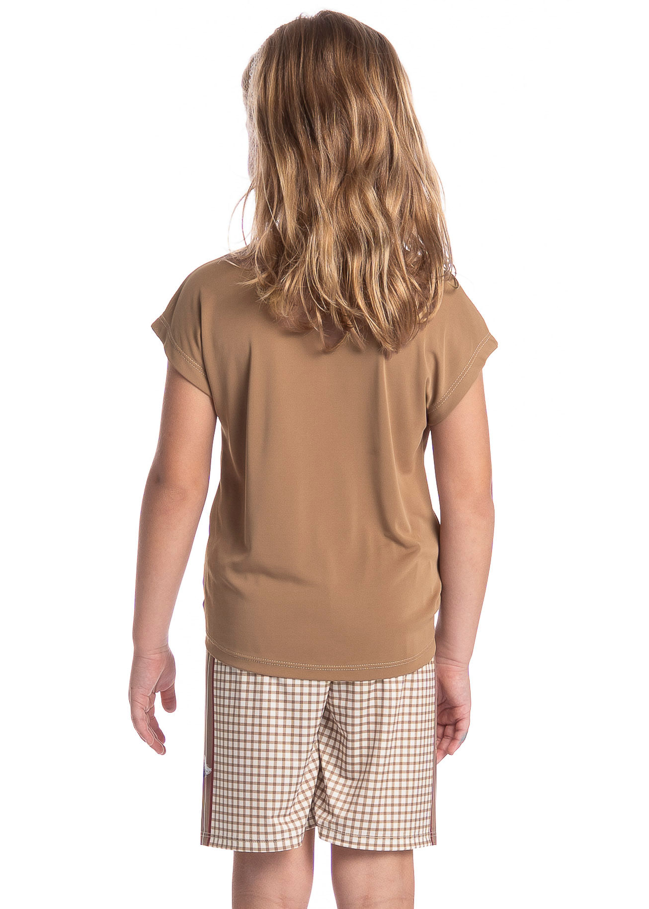 Pijama Infantil Feminino Curto Dogs Running Bege - Imagem 2
