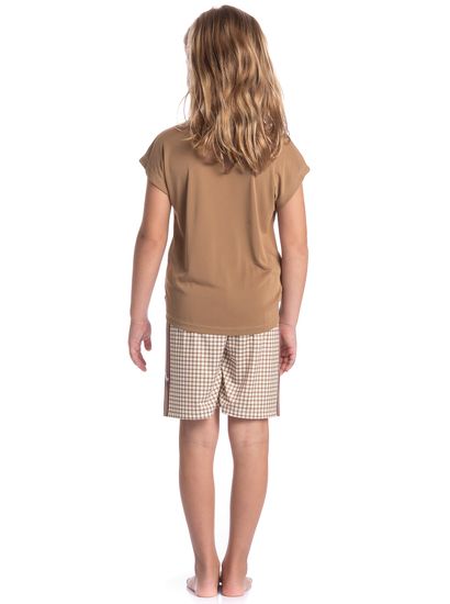 Pijama Infantil Feminino Curto Dogs Running - Imagem 4 - Desktop