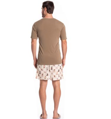 Pijama Masculino Curto Dogs Running - Imagem 4 - Mobile
