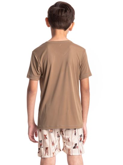 Pijama Infantil Masculino Curto Dogs Running - Imagem 2 - Desktop