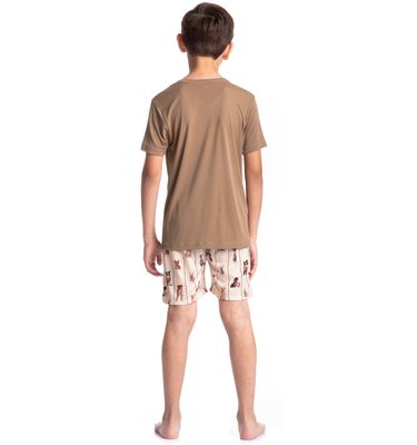 Pijama Infantil Masculino Curto Dogs Running - Imagem 4 - Mobile