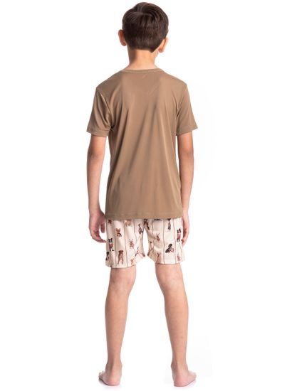 Pijama Infantil Masculino Curto Dogs Running - Imagem 4 - Desktop