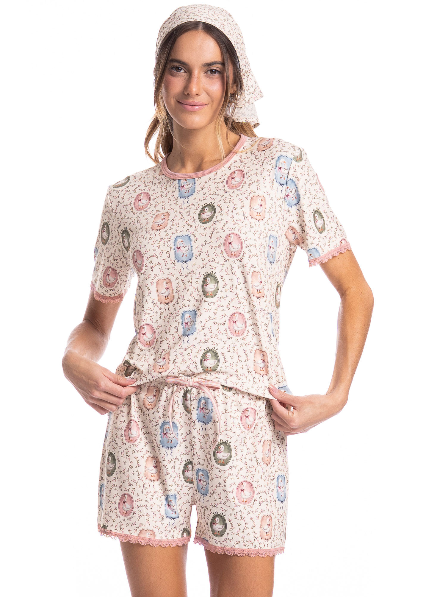 Pijama Feminino Curto Sweet Love - Imagem 1