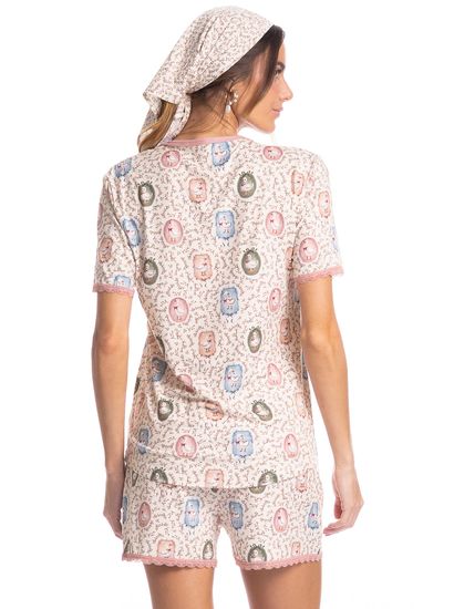 Pijama Feminino Curto Sweet Love - Imagem 2 - Desktop