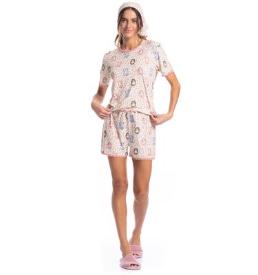 Pijama Feminino Curto Sweet Love - Imagem 3 - Mobile