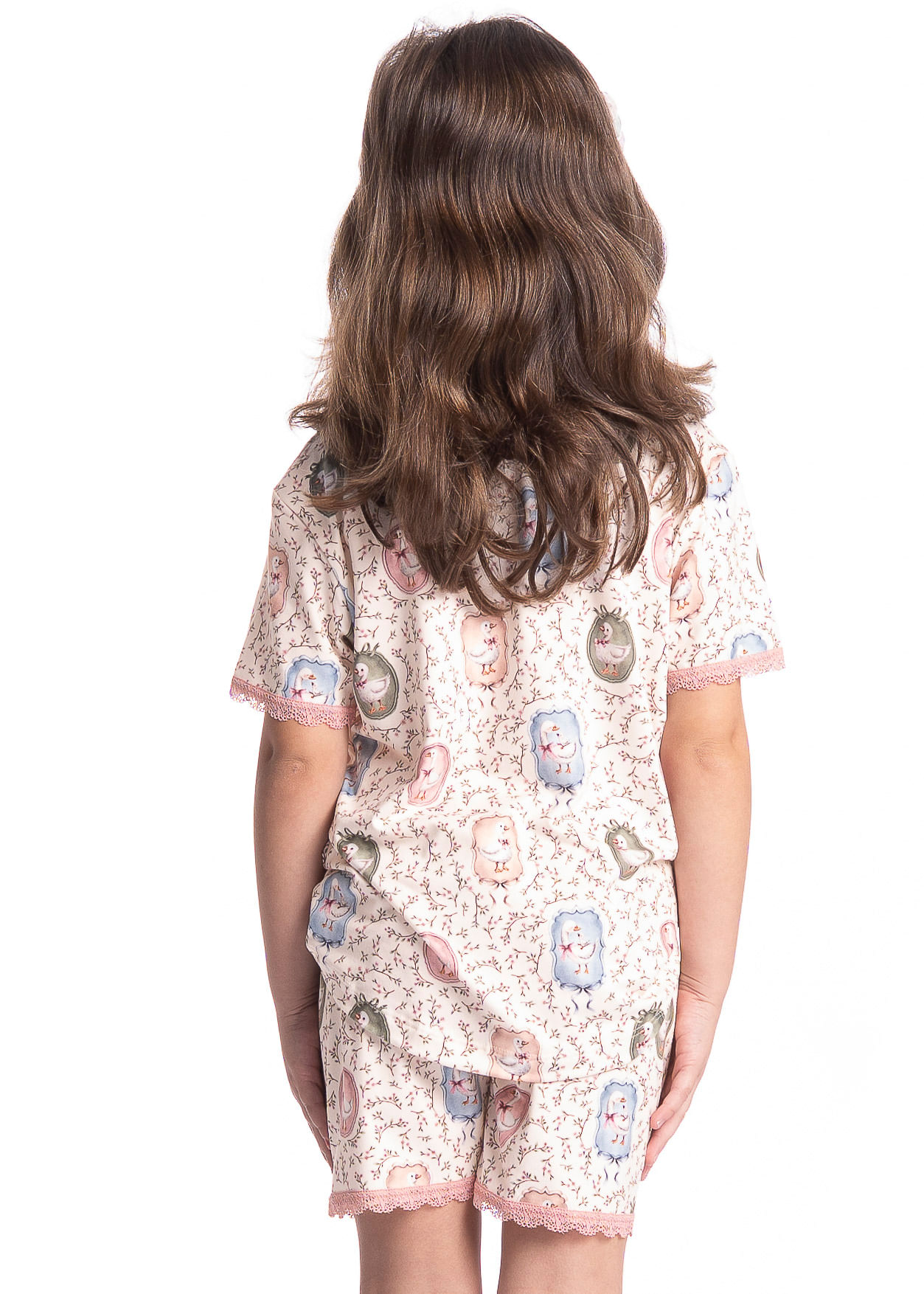 Pijama Infantil Feminino Curto Sweet Love - Imagem 2 - Mobile