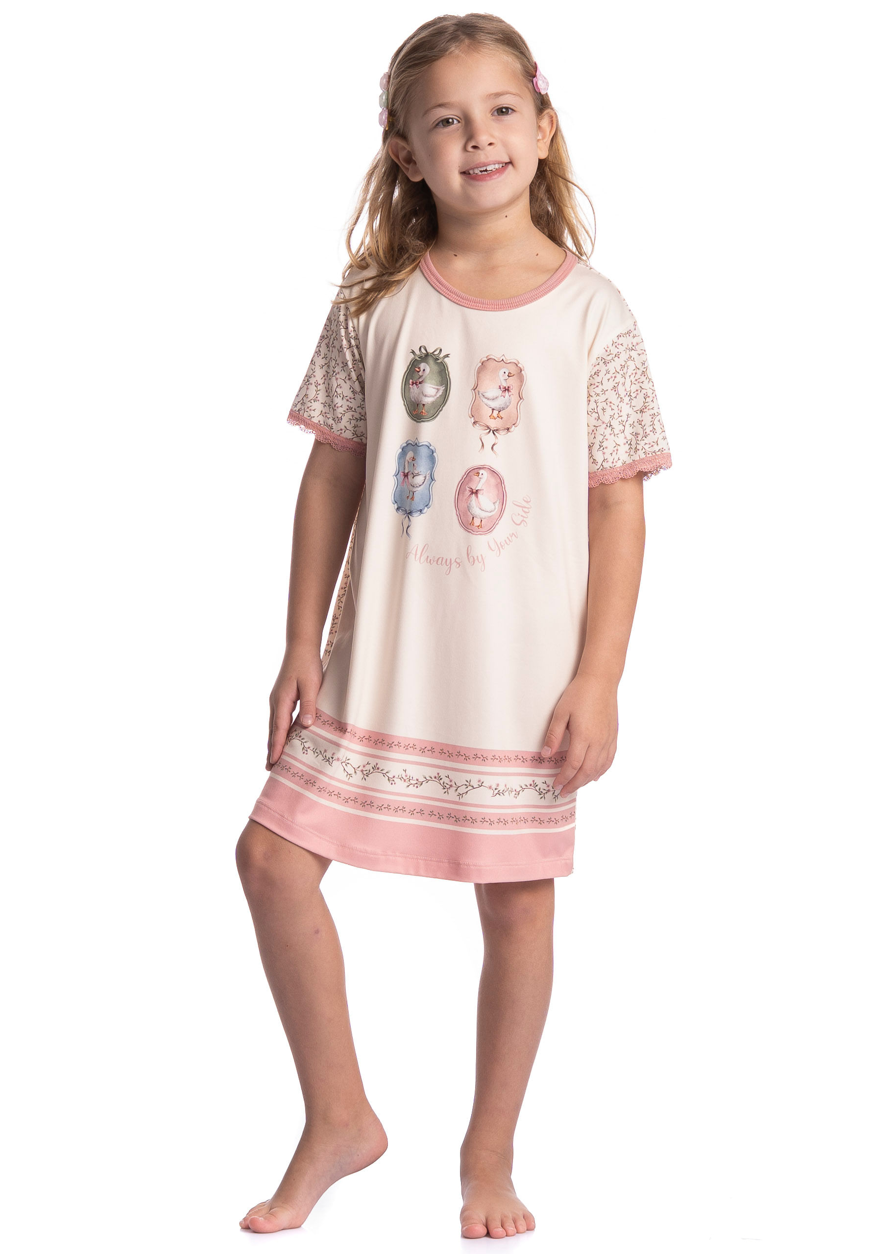 Camisão Infantil Feminino Sweet Love - Imagem 3 - Mobile