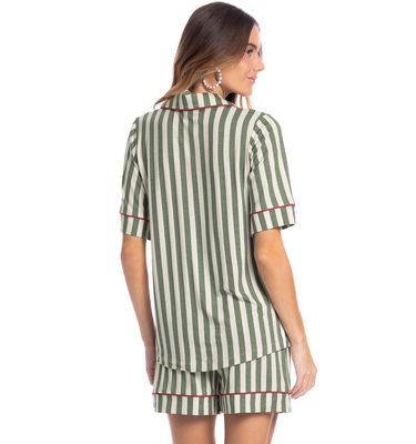 Pijama Feminino Americano Curto Holiday - Imagem 2 - Mobile