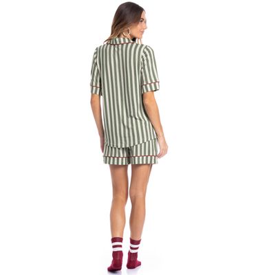 Pijama Feminino Americano Curto Holiday - Imagem 4 - Mobile