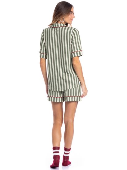 Pijama Feminino Americano Curto Holiday - Imagem 4 - Desktop