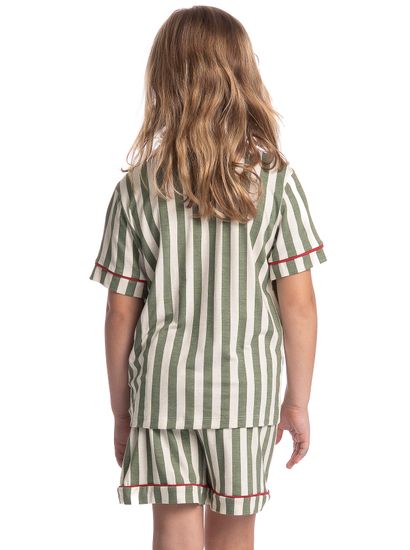Pijama Infantil Feminino Americano Curto Holiday - Imagem 2 - Desktop