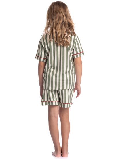 Pijama Infantil Feminino Americano Curto Holiday - Imagem 4 - Desktop