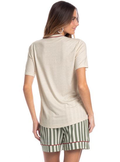 Pijama Feminino Curto Holiday - Imagem 2 - Desktop