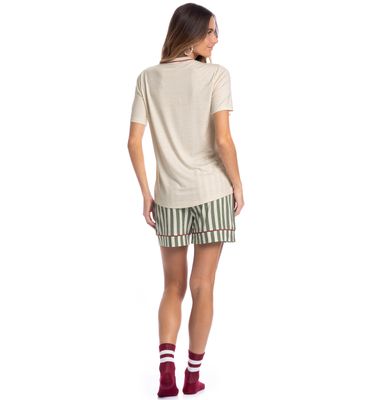 Pijama Feminino Curto Holiday - Imagem 4 - Mobile
