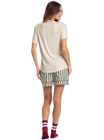 Pijama Feminino Curto Holiday - Imagem 4 - Desktop