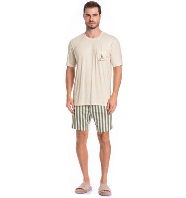 Pijama Masculino Curto Holiday - Imagem 3 - Mobile