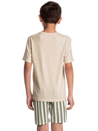 Pijama Infantil Masculino Curto Holiday - Imagem 2 - Desktop