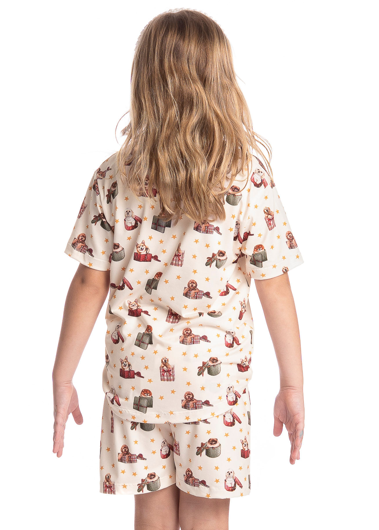 Pijama Infantil Feminino Curto Jolly Branco - Imagem 2
