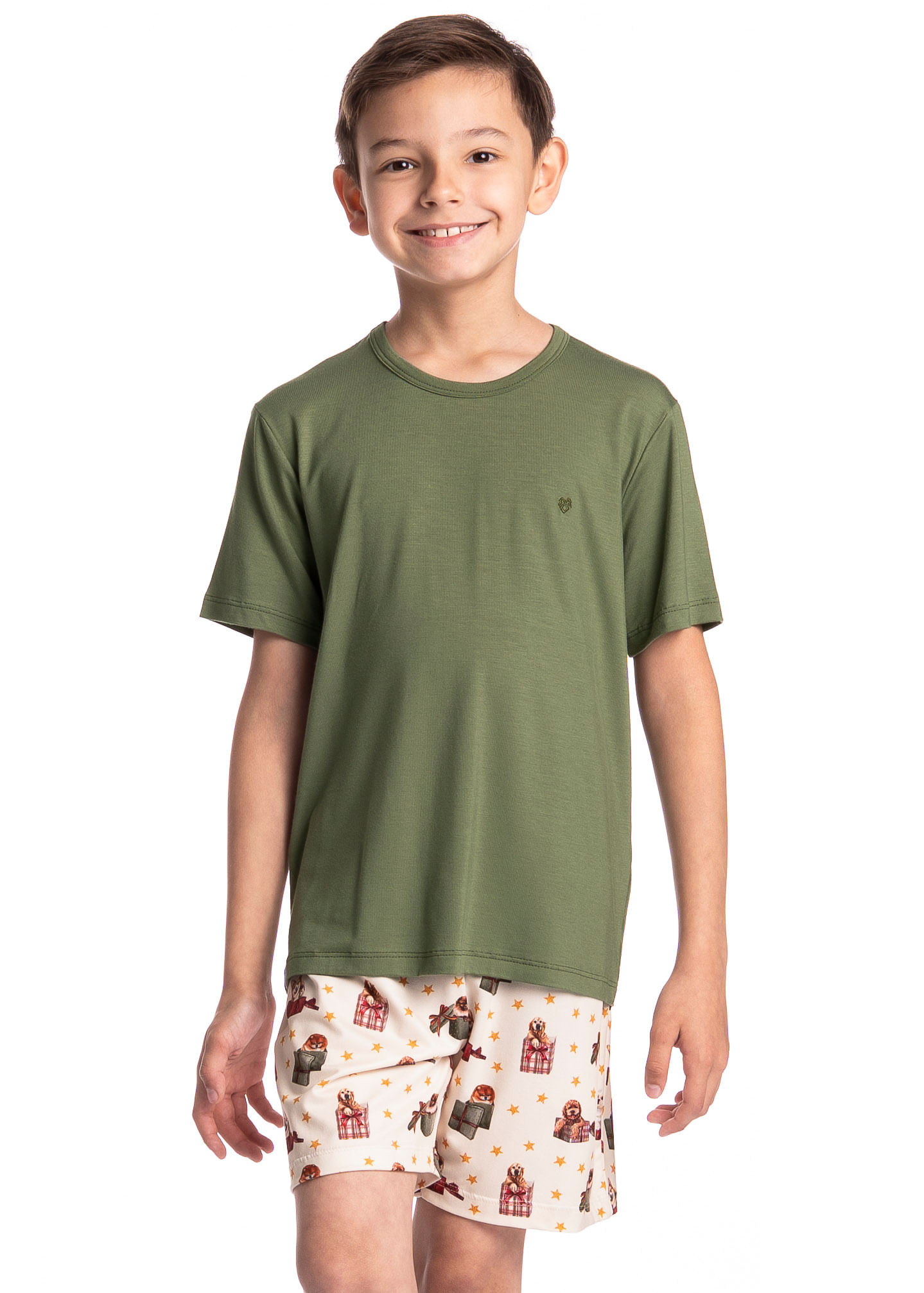 Pijama Infantil Masculino Curto Jolly - Imagem 1
