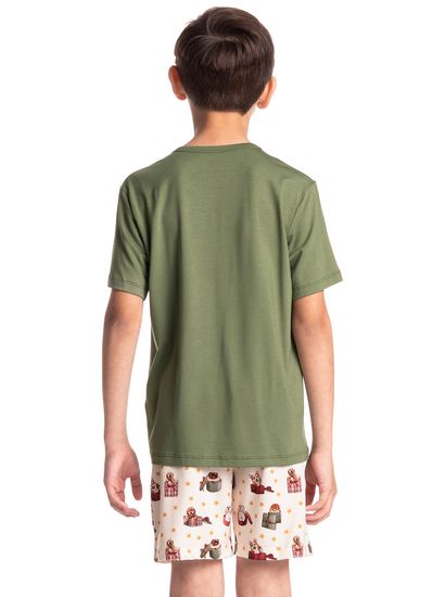Pijama Infantil Masculino Curto Jolly - Imagem 2 - Desktop
