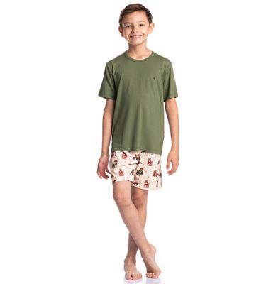 Pijama Infantil Masculino Curto Jolly - Imagem 3 - Mobile