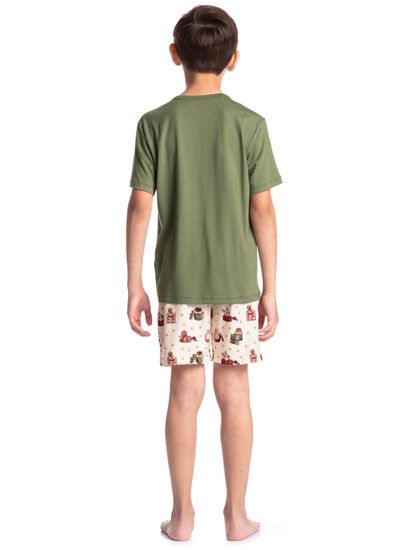 Pijama Infantil Masculino Curto Jolly - Imagem 4 - Desktop