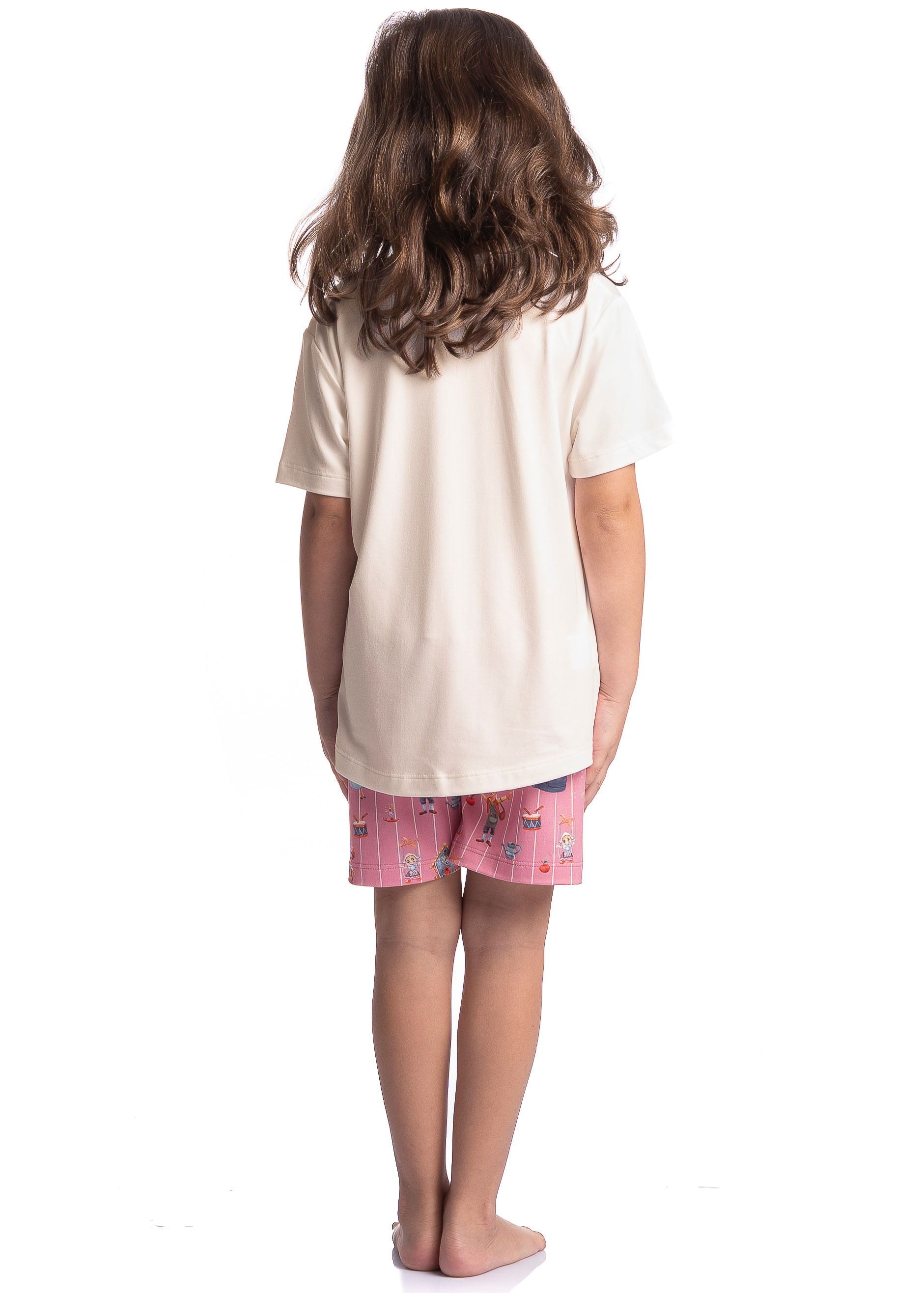 Pijama Infantil Feminino Curto Fada - Imagem 4 - Mobile