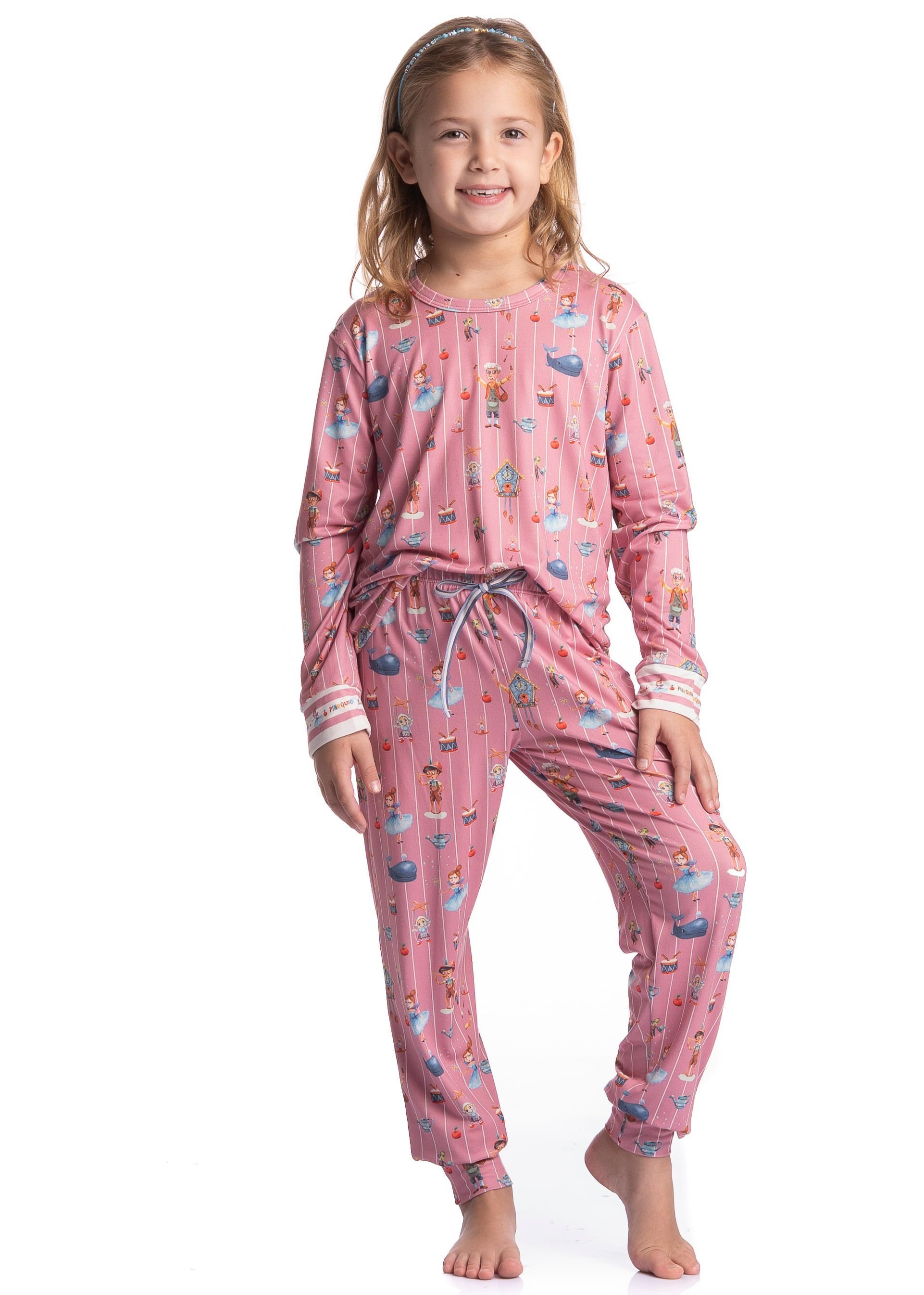 Pijama Infantil Feminino Longo Fada - Imagem 1