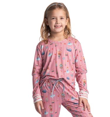 Pijama Infantil Feminino Longo Fada - Imagem 3 - Mobile
